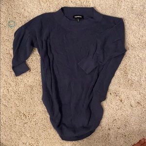 Express hi-lo hem sweater